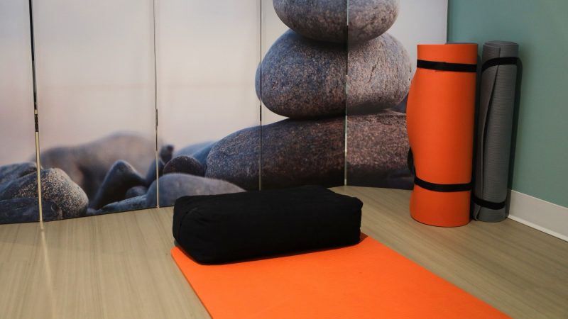 Yoga area in the Cook Counseling Center serenity space